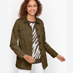 Talbots Petite Twill Field Jacket